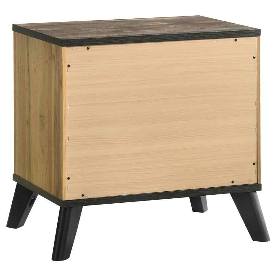 Kaywood 2-drawer Nightstand Bedside Table Natural Pine view 4