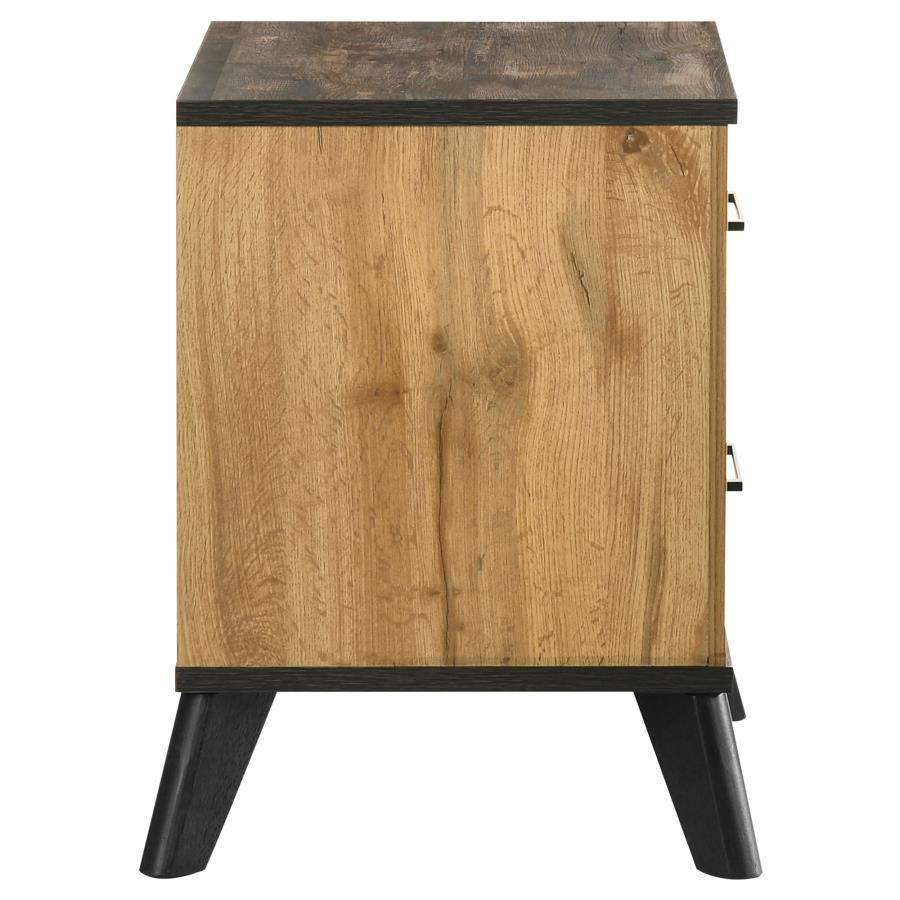 Kaywood 2-drawer Nightstand Bedside Table Natural Pine view 6