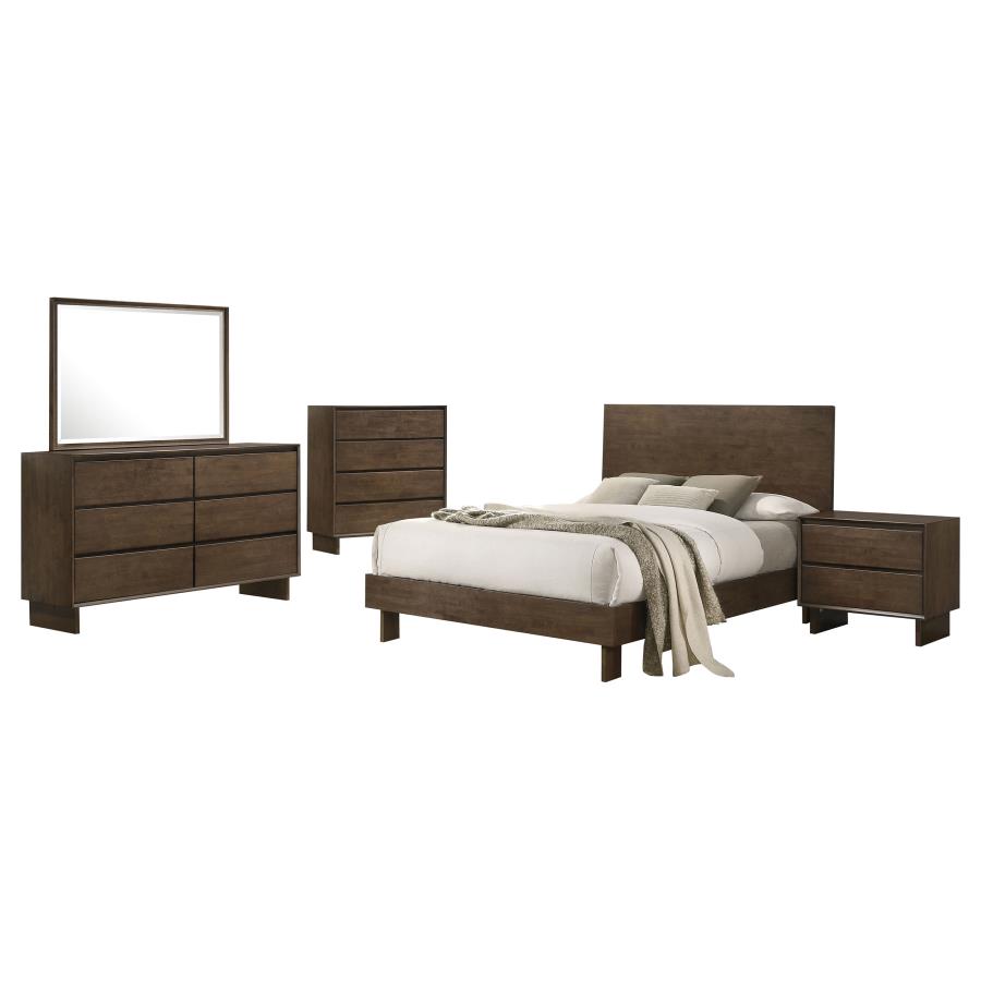 Glenwood 5-piece Eastern King Bedroom Set Warm Brown view 2