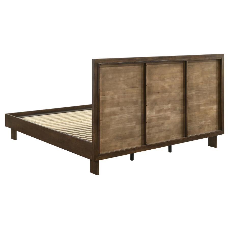 Glenwood 48-inch Eastern King Platform Panel Bed Warm Brown view 5