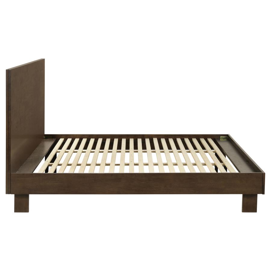 Glenwood 48-inch Eastern King Platform Panel Bed Warm Brown view 6