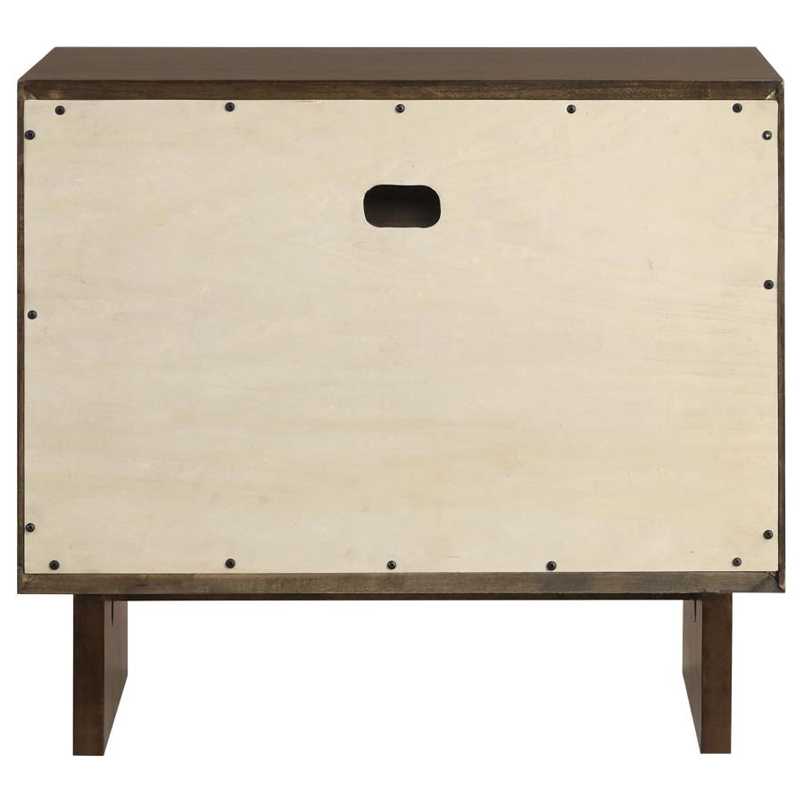 Glenwood 2-drawer Nightstand Bedside Table Warm Brown view 7
