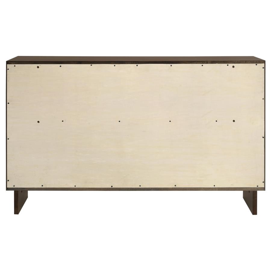 Glenwood 6-drawer Dresser Cabinet Warm Brown view 7