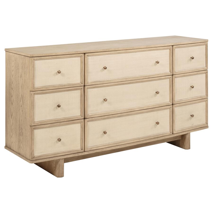 Kailani 5-piece Queen Bedroom Set Beige Oak view 7
