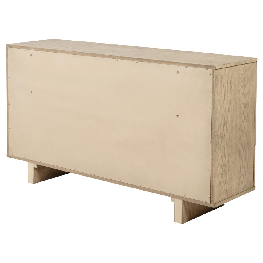 Kailani 9-drawer Dresser Cabinet Beige Oak view 3