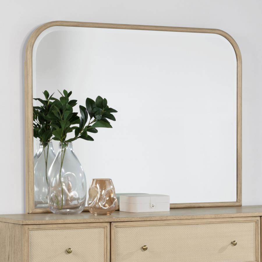 Kailani Dresser Mirror Beige Oak view 2