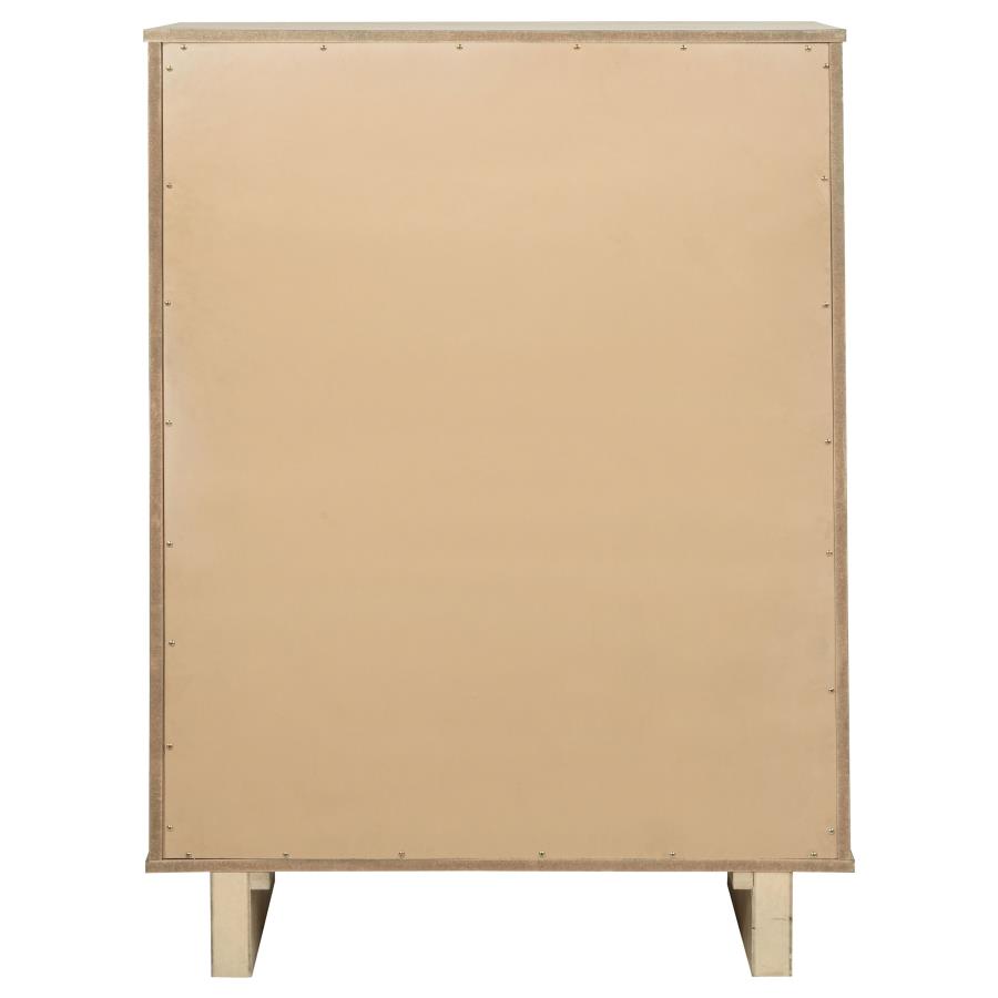 Kailani 5-drawer Bedroom Chest of Drawers Beige Oak view 7