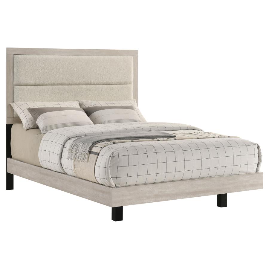 Trenton 54-inch Wood Full Panel Bed Rustic Cream view 3