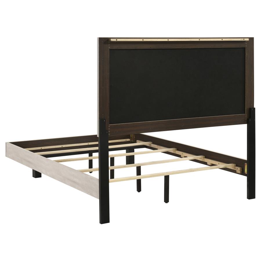 Trenton 54-inch Wood Full Panel Bed Rustic Cream view 5