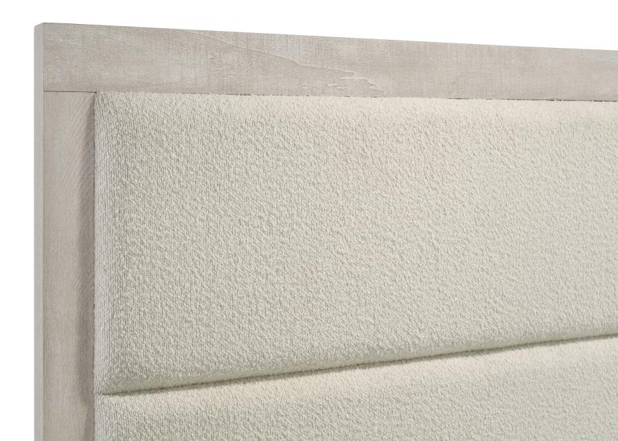 Trenton 54-inch Wood Queen Panel Bed Rustic Cream view 5