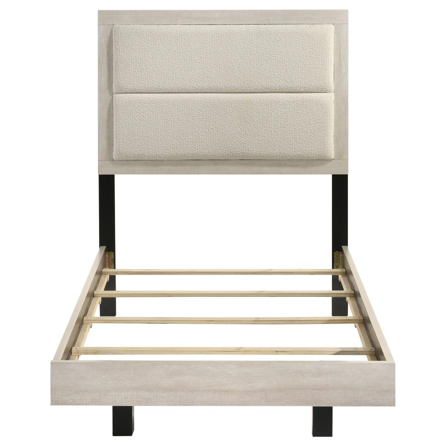 Trenton 54-inch Wood Twin Panel Bed Rustic Cream view 4