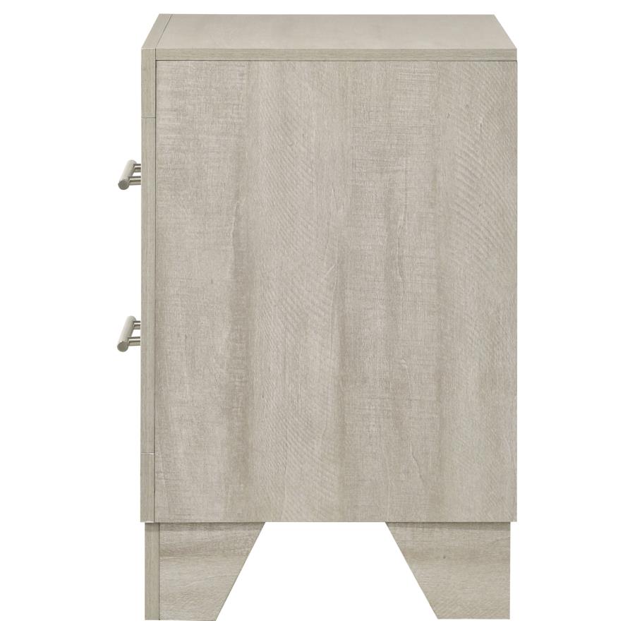 Trenton 2-drawer Nightstand Bedside Table Rustic Cream view 5