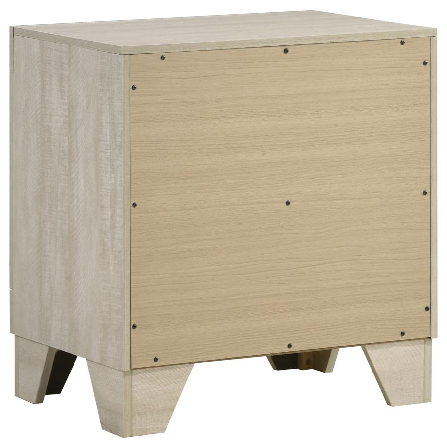 Trenton 2-drawer Nightstand Bedside Table Rustic Cream view 6