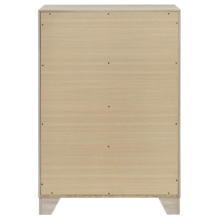 Trenton 4-drawer Bedroom Chest of Drawers Rustic Cream view 7