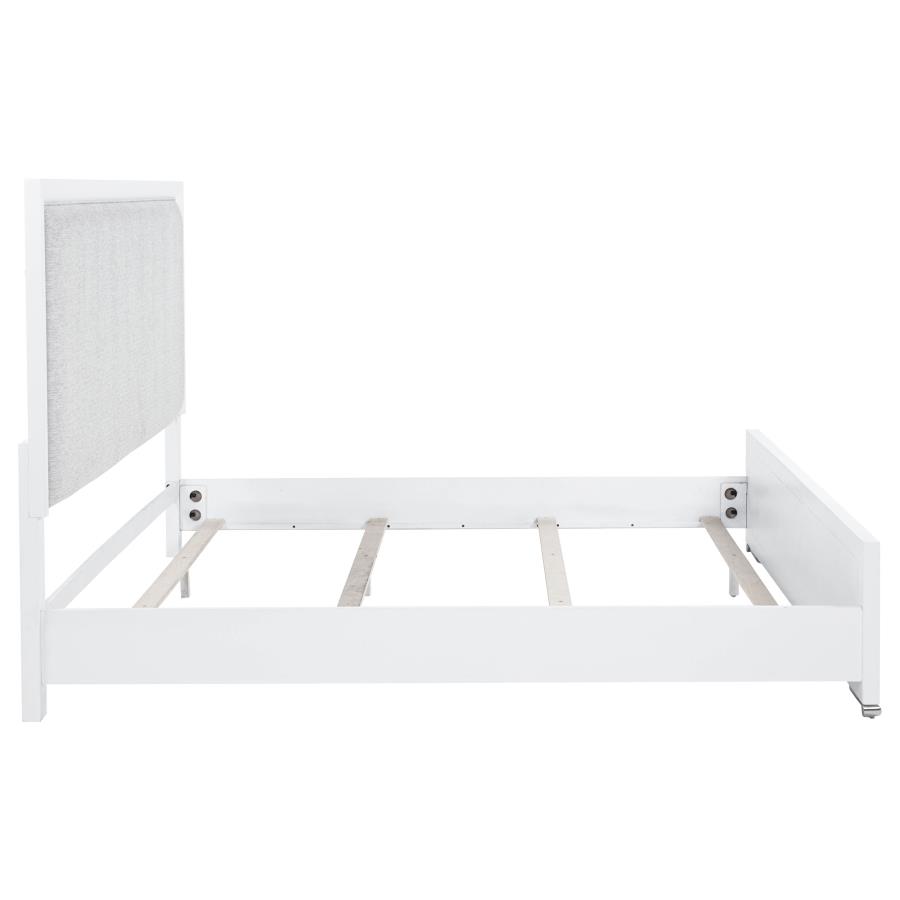 Gracemont 57-inch Eastern King Panel Bed Grey and White view 6