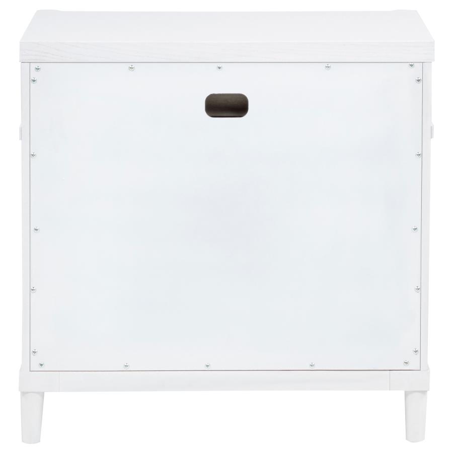 Gracemont 3-drawer Bedroom Nightstand Bedside Table White view 7