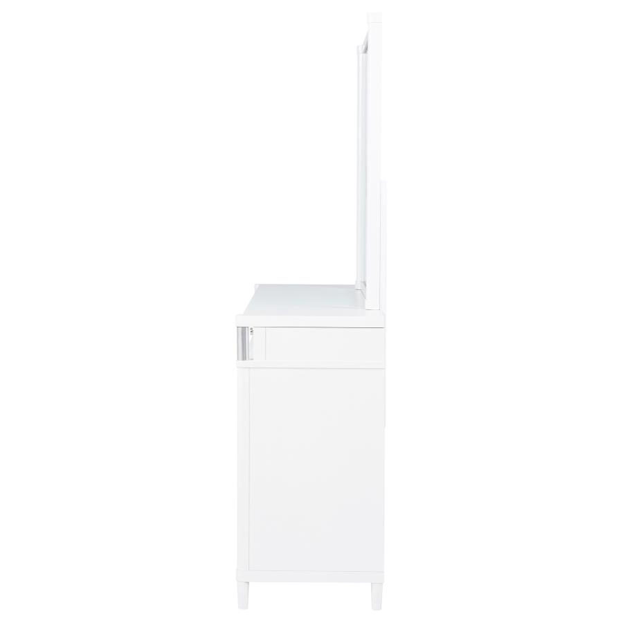 Gracemont 8-drawer Bedroom Dresser with Mirror White view 5