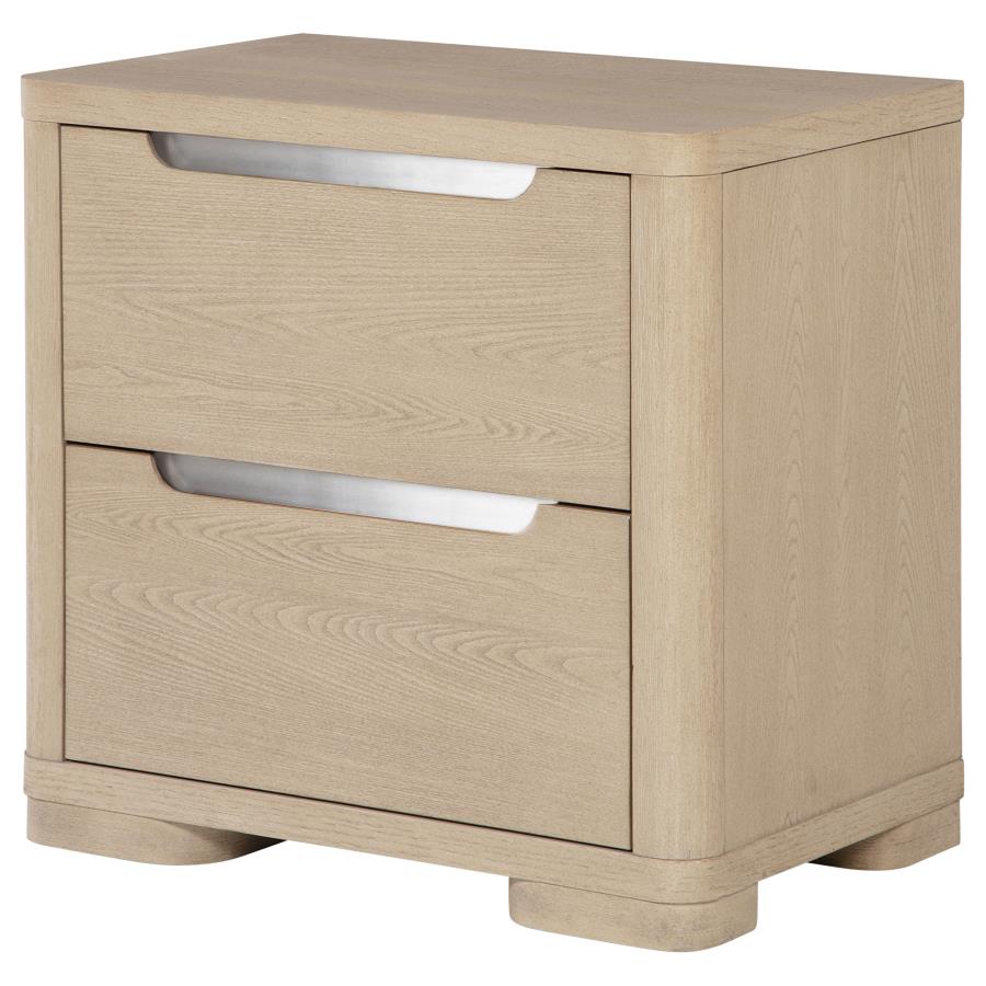 Ladera 2-drawer Nightstand Bedside Table Light Elm view 4