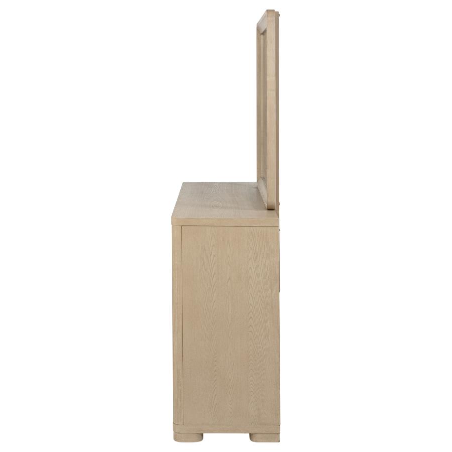 Ladera 6-drawer Bedroom Dresser and Mirror Light Elm view 5