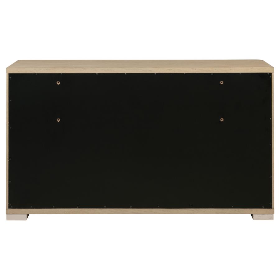 Ladera 6-drawer Bedroom Dresser Light Elm view 7
