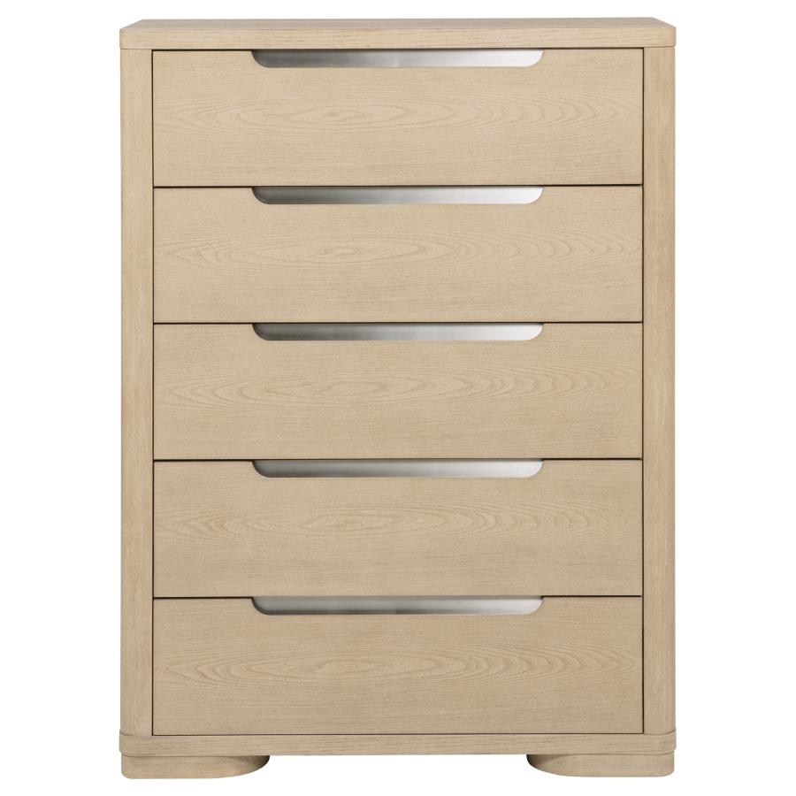 Ladera 5-drawer Bedroom Chest of Drawers Light Elm view 3