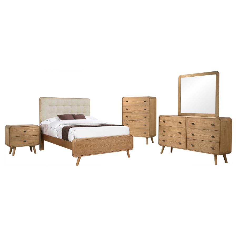 Robyn 5-piece Full Bedroom Set Light Ash view 2