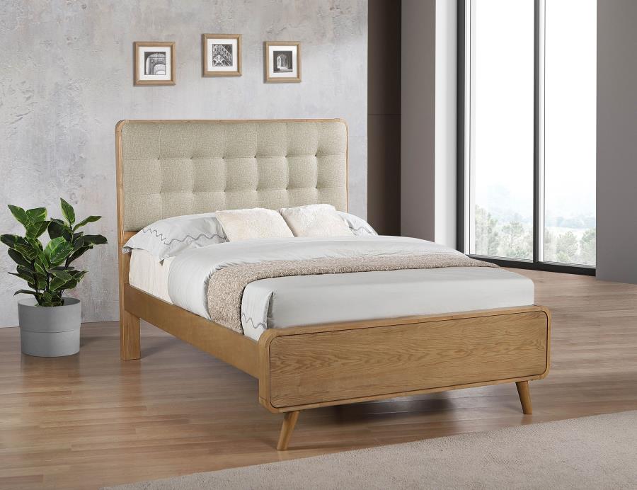 Robyn Wood Full Platform Bed Light Ash view 2