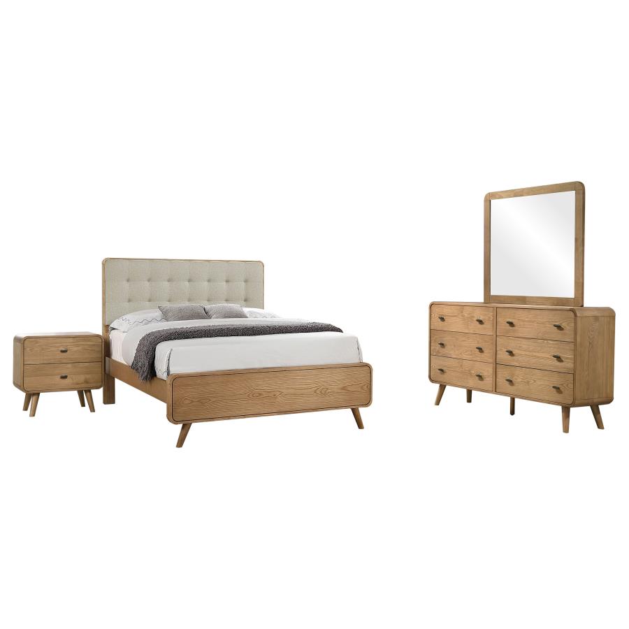 Robyn 4-piece Queen Bedroom Set Light Ash view 2