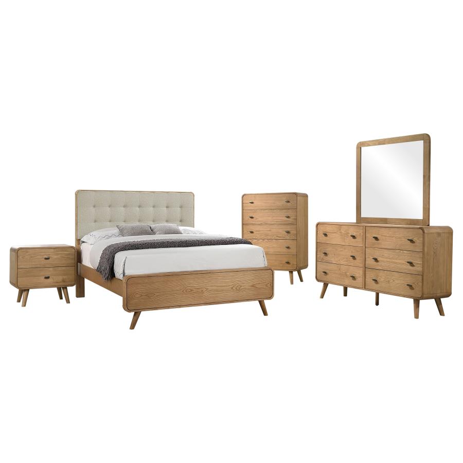 Robyn 5-piece Queen Bedroom Set Light Ash view 2