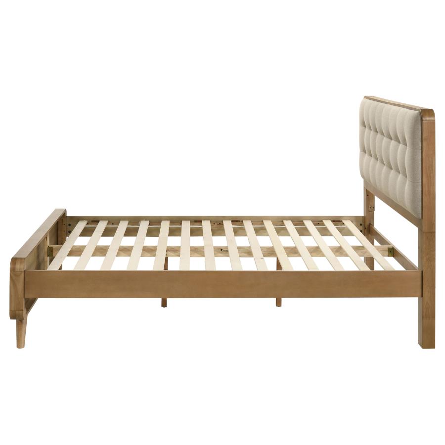 Robyn Wood Queen Platform Bed Light Ash view 6