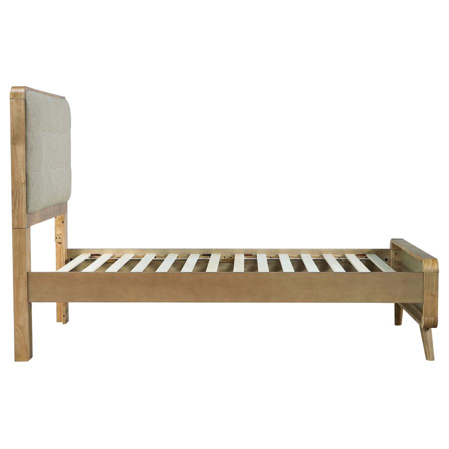 Robyn Wood Twin Platform Bed Light Ash view 6