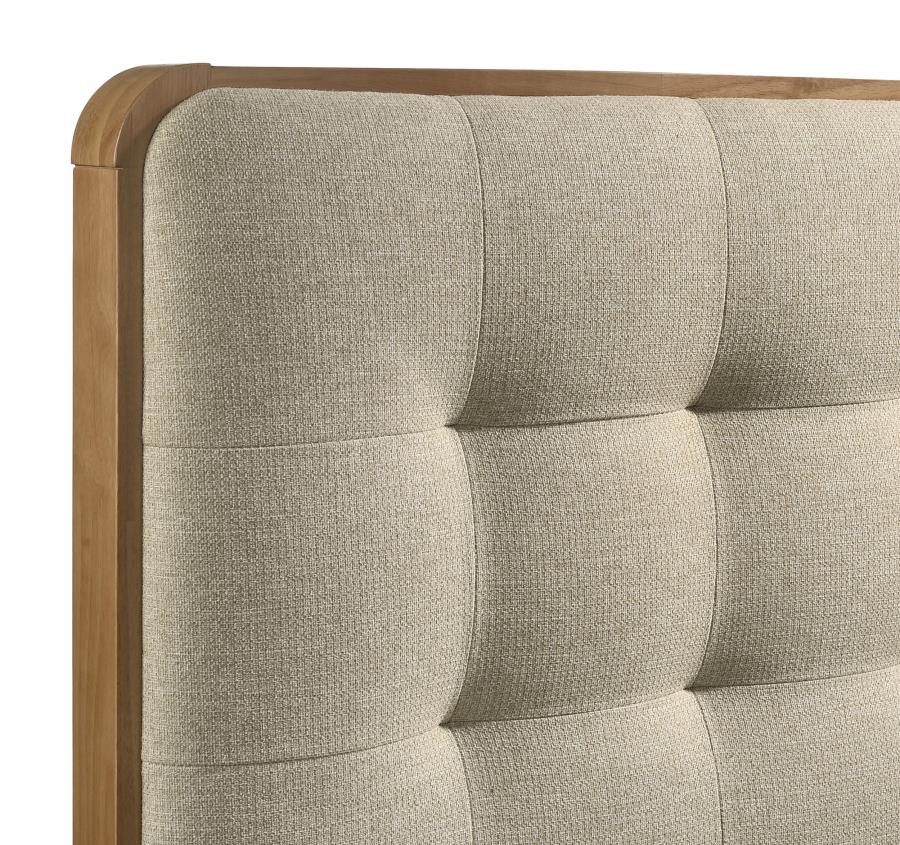 Robyn Wood Twin Platform Bed Light Ash view 7