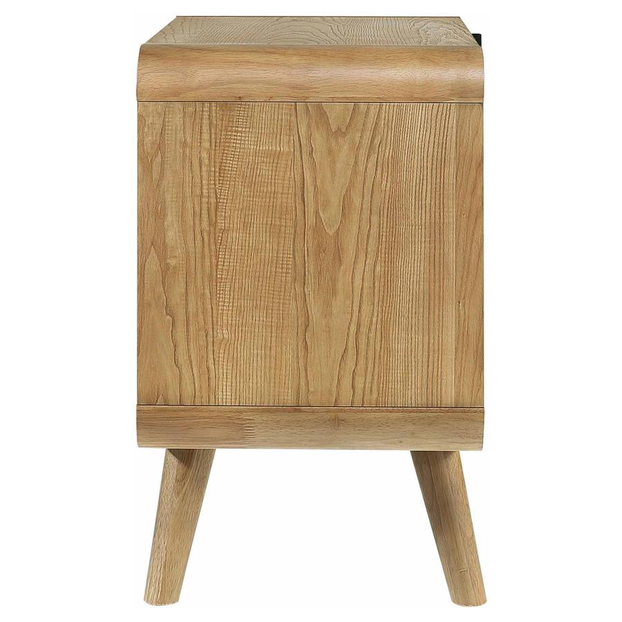 Robyn 2-drawer Nightstand Bedside Table Light Ash view 5