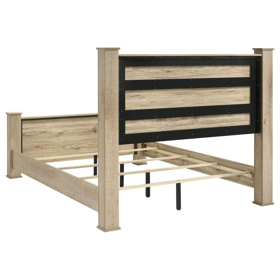 Oakglen 4-piece Eastern King Bedroom Set Weathered Oak view 4