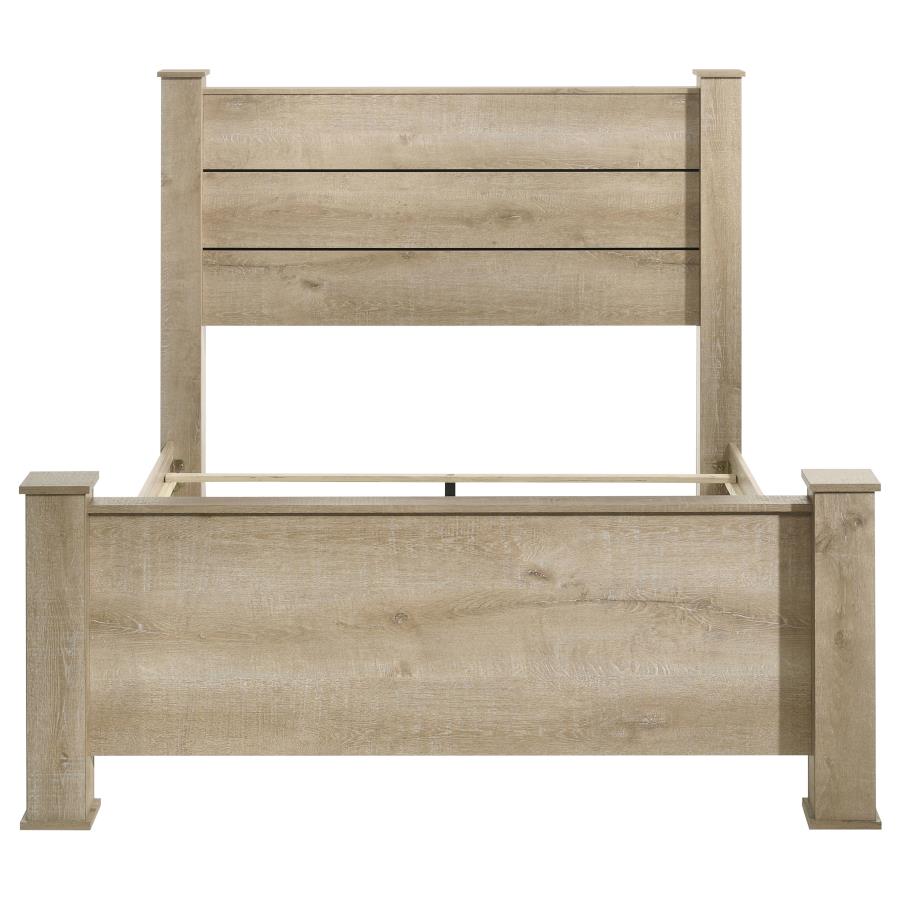 Oakglen 55-inch Eastern King Panel Bed Weathered Oak view 4