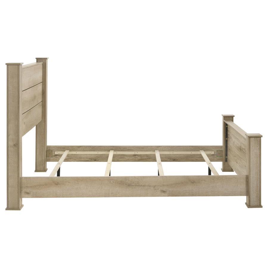 Oakglen 55-inch Eastern King Panel Bed Weathered Oak view 6