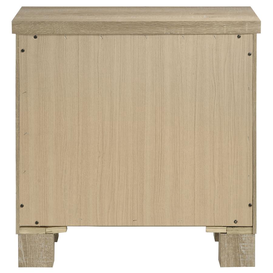 Oakglen 2-drawer Nightstand Bedside Table Weathered Oak view 7