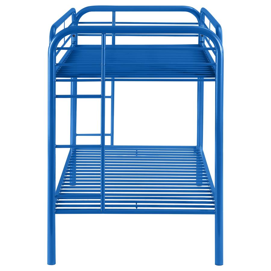 Morgan Metal Twin Over Twin Bunk Bed Blue view 5