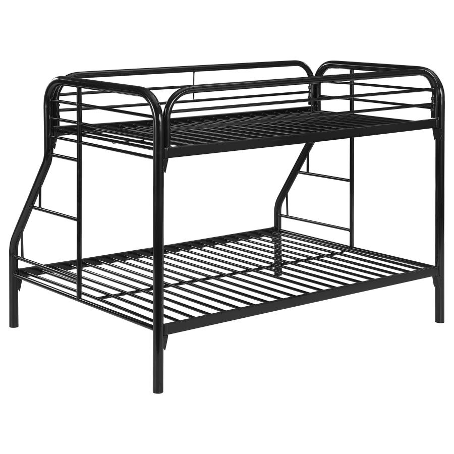 Morgan Metal Twin Over Full Bunk Bed Black view 6