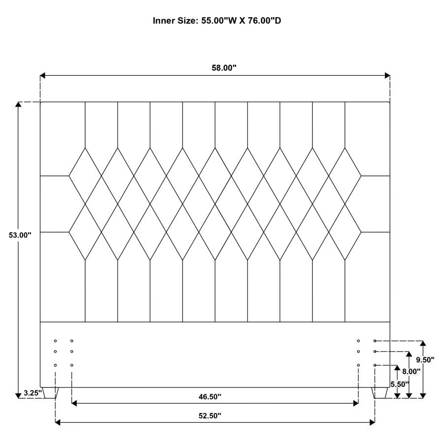 Chloe Upholstered Full Panel Headboard Oatmeal view 5