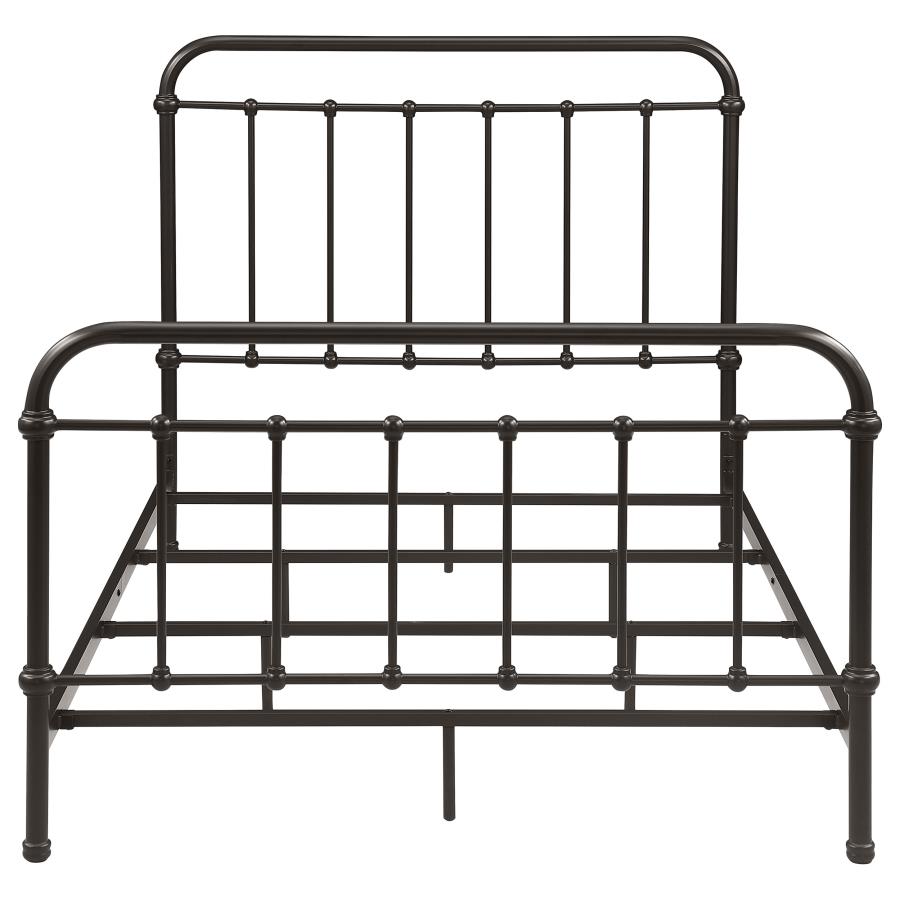 Livingston Metal Full Open Frame Bed Dark Bronze view 3