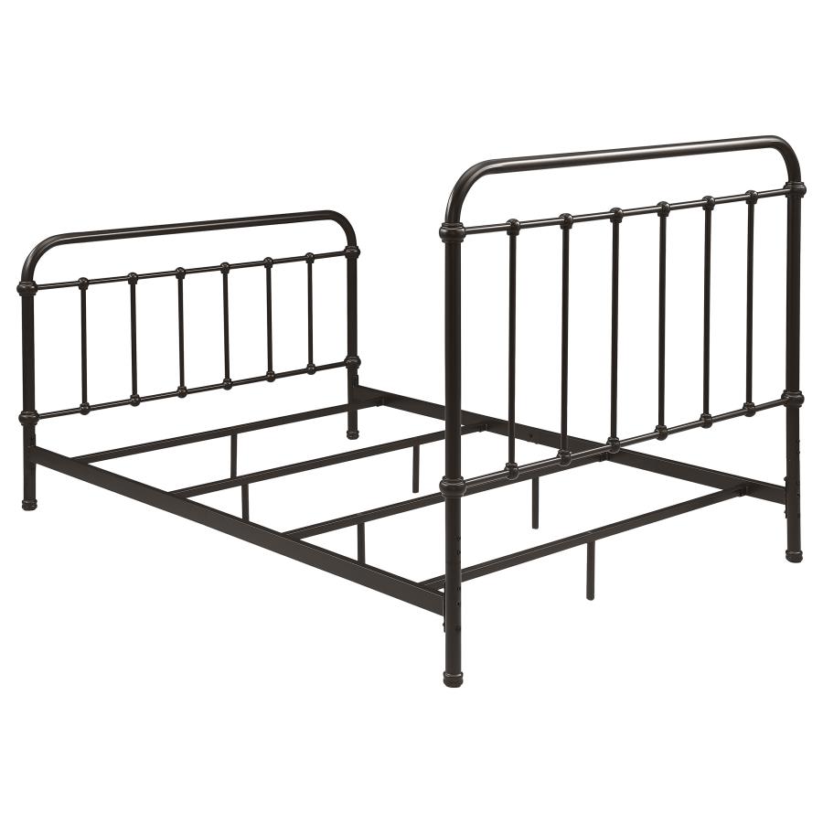 Livingston Metal Full Open Frame Bed Dark Bronze view 6