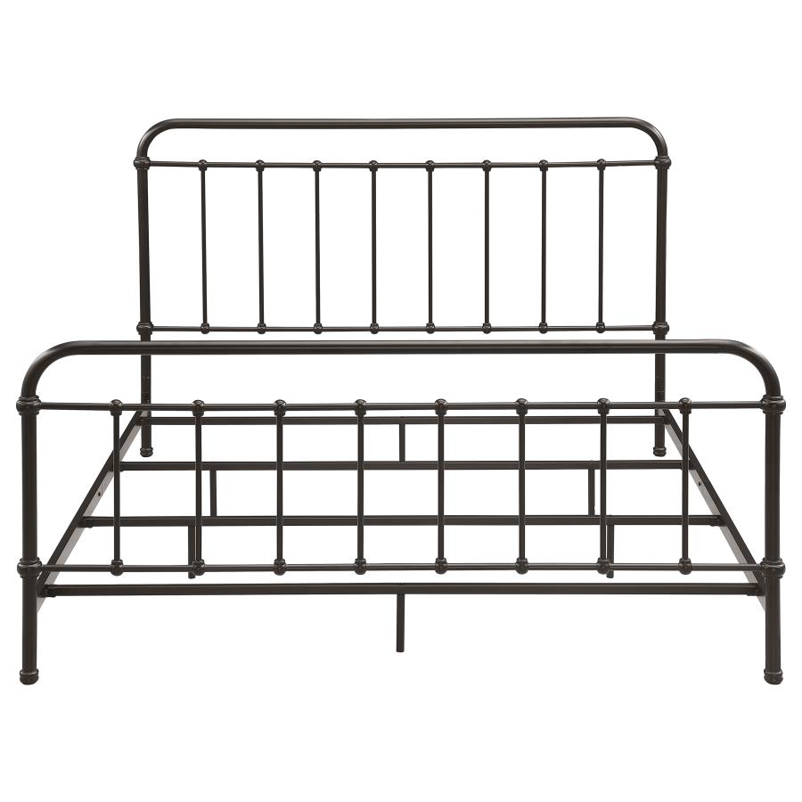 Livingston Metal Eastern King Open Frame Bed Dark Bronze view 3