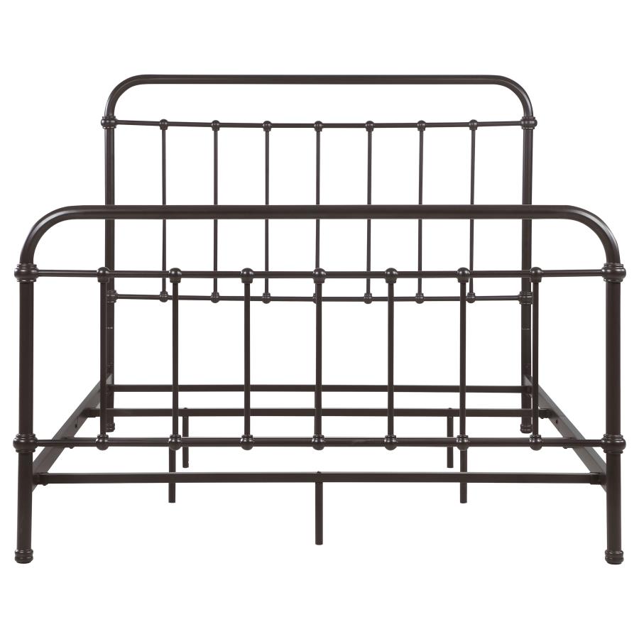 Livingston Metal Queen Open Frame Bed Dark Bronze view 3