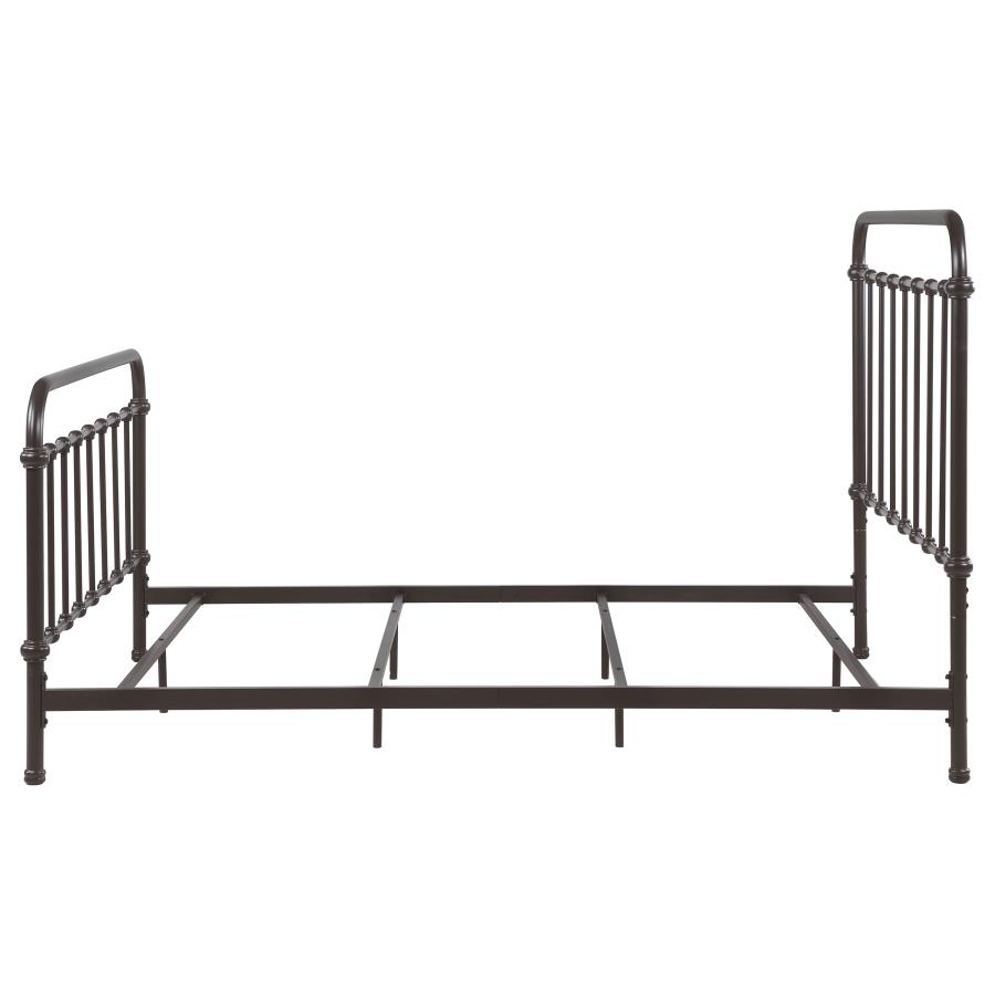 Livingston Metal Queen Open Frame Bed Dark Bronze view 5