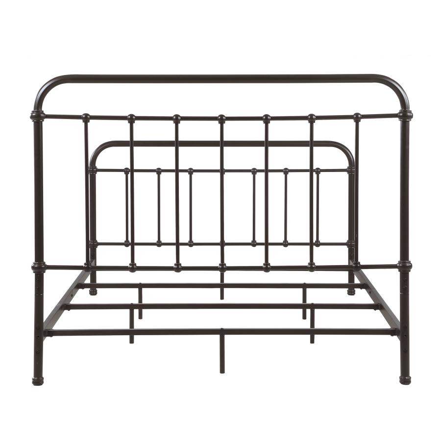Livingston Metal Queen Open Frame Bed Dark Bronze view 7