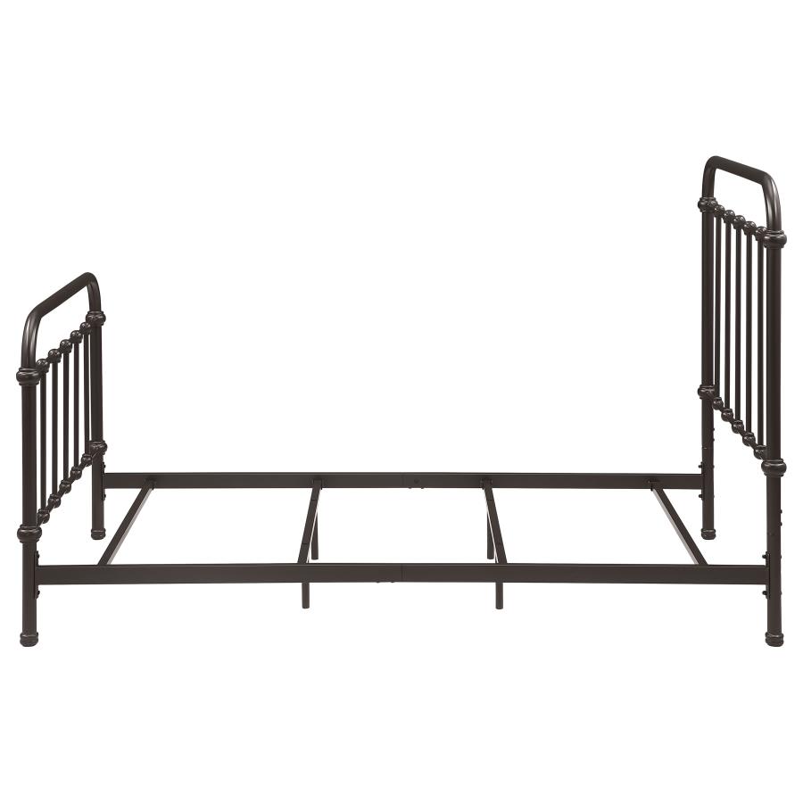 Livingston Metal Twin Open Frame Bed Dark Bronze view 5
