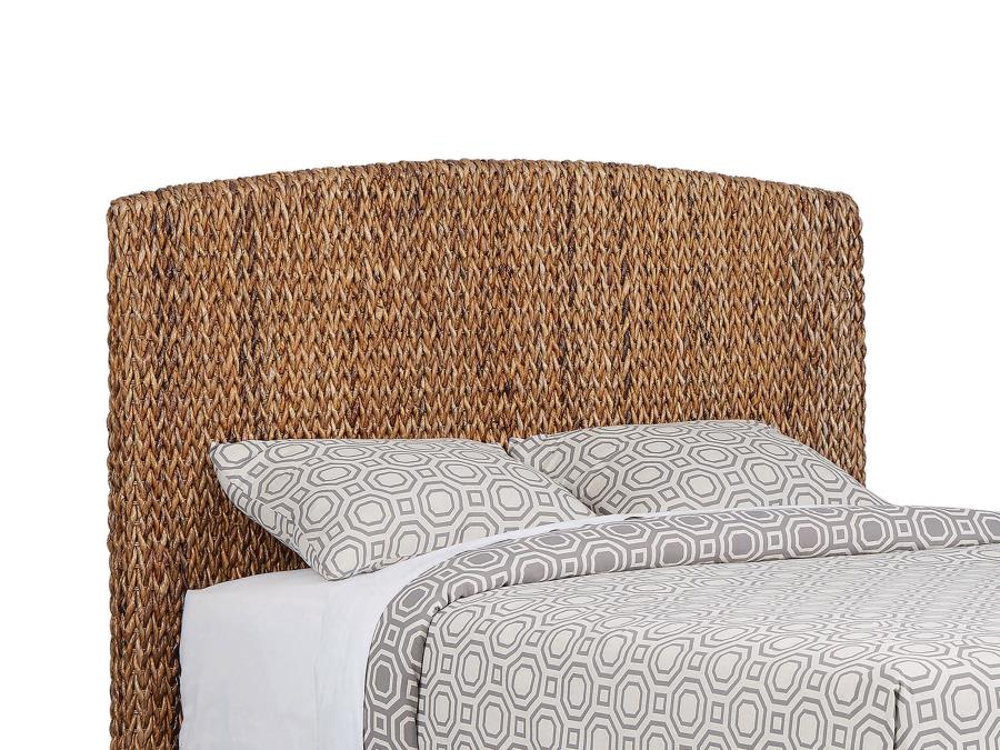 Laughton Banana Leaf Queen Panel Bed Amber view 2