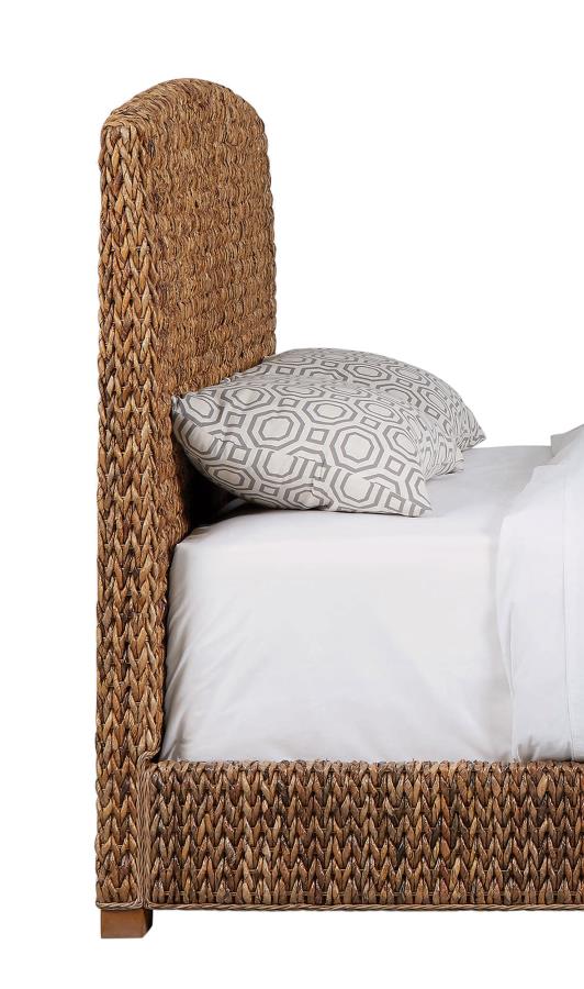 Laughton Banana Leaf Queen Panel Bed Amber view 3