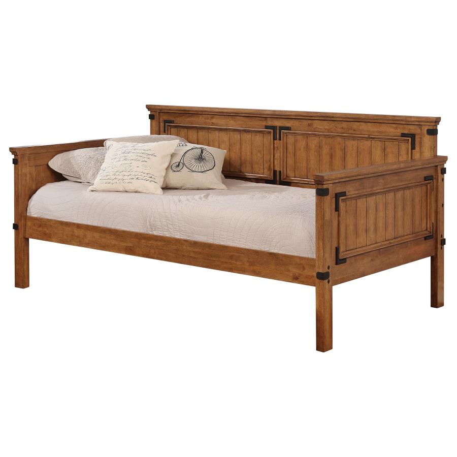 Oakdale Wood Twin Daybed with Trundle Rustic Honey view 3